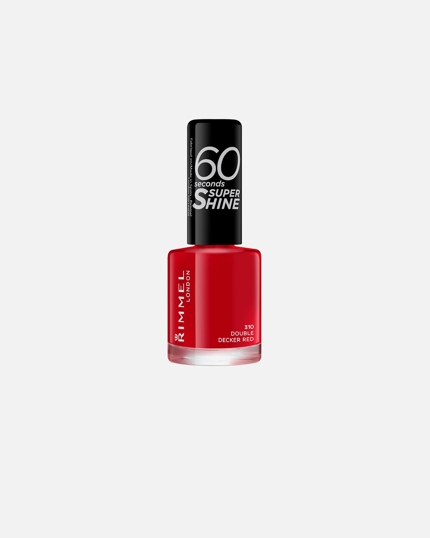 Nagellack für Unisex Rimmel London 60 SECONDS SUPER SHINE Nagellack 310-Double Decker Red