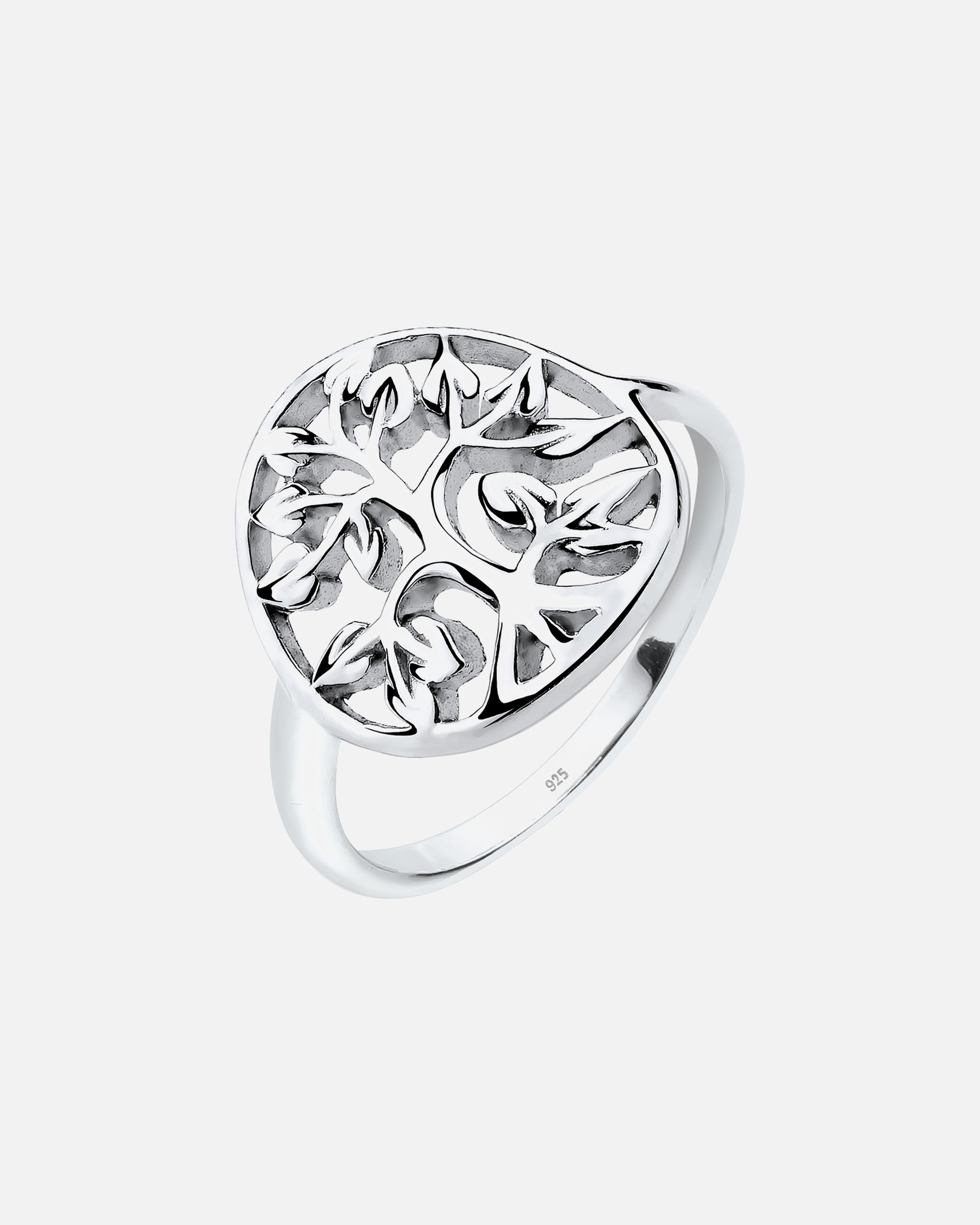 Ring für Weiblich Elli Lebensbaum Floral 925er Sterling Silber 52