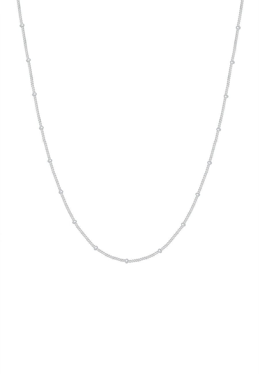 Elli Basic Panzerkette Kugeln Trend Fein 925 Silber 60 Damen