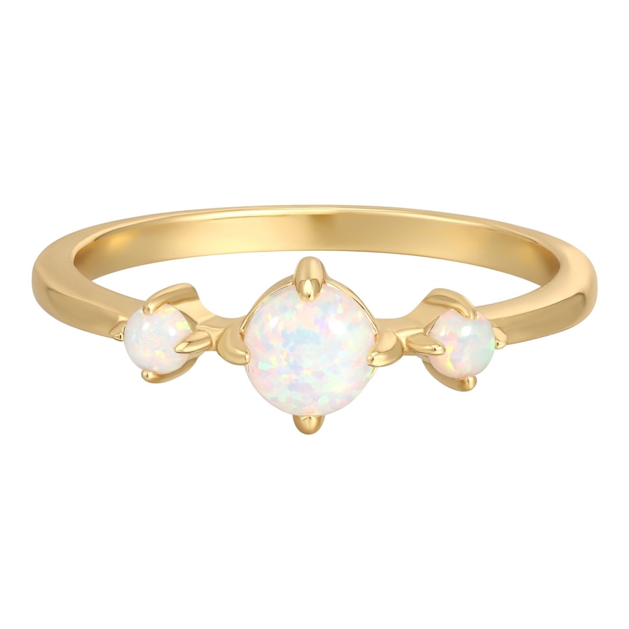 Rafaela Donata Ring aus Sterling Silber in Gelbgold mit Opal (synth.) 52 Damen