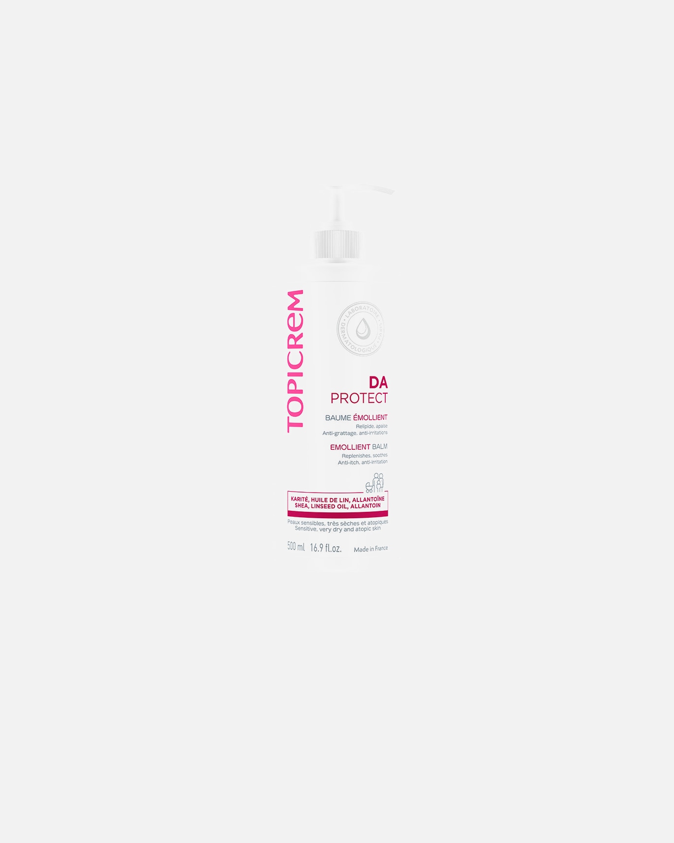 Körpercreme für Unisex Topicrem DA PROTECT erweichender Balsam 500 ml