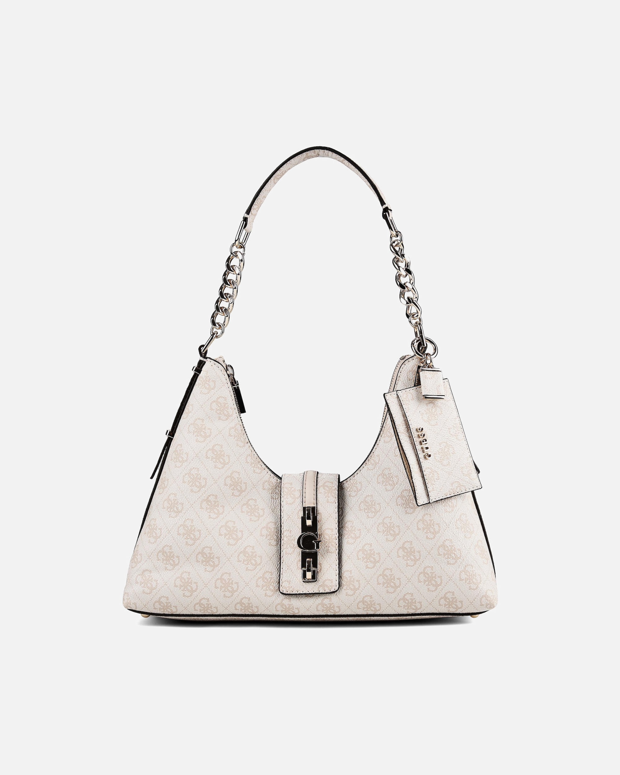 Tasche für Weiblich Guess Yvonne Schultertasche stone logo