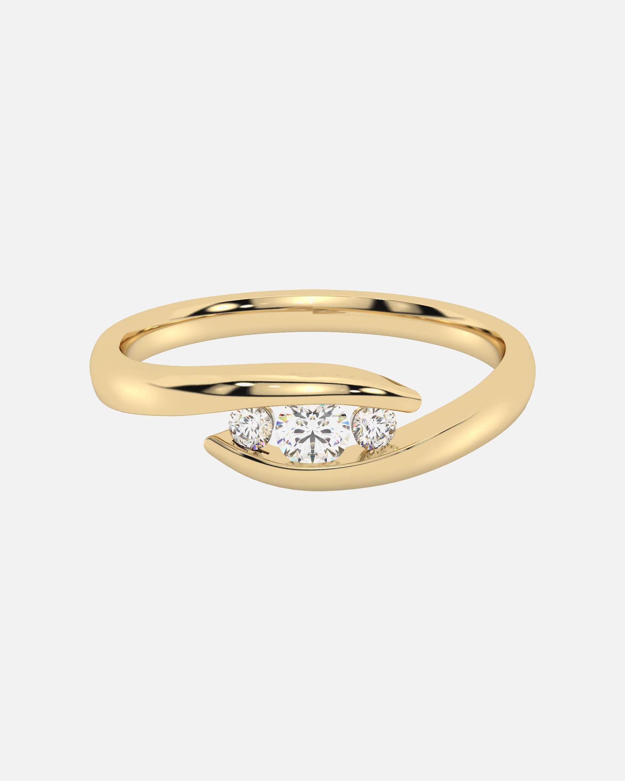 Ring für Weiblich Diam Addict Ring 585/- Gold Diamant weiß 0,255ct 054 (17,2)
