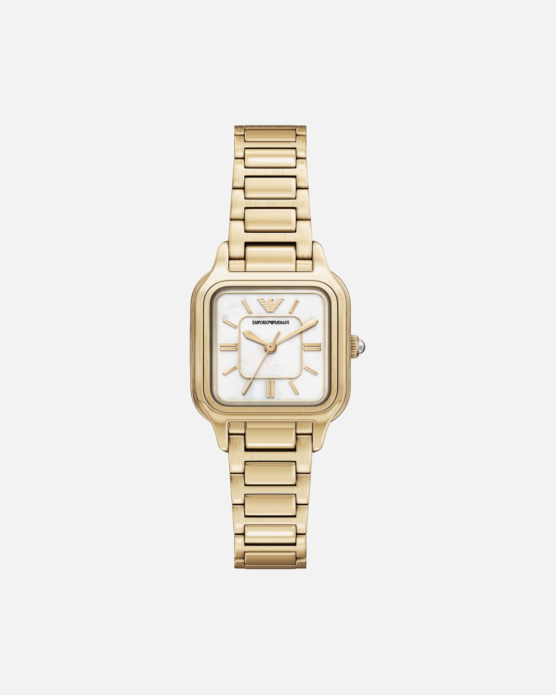 Uhr für Weiblich Emporio Armani Damenuhr Edelstahl gold