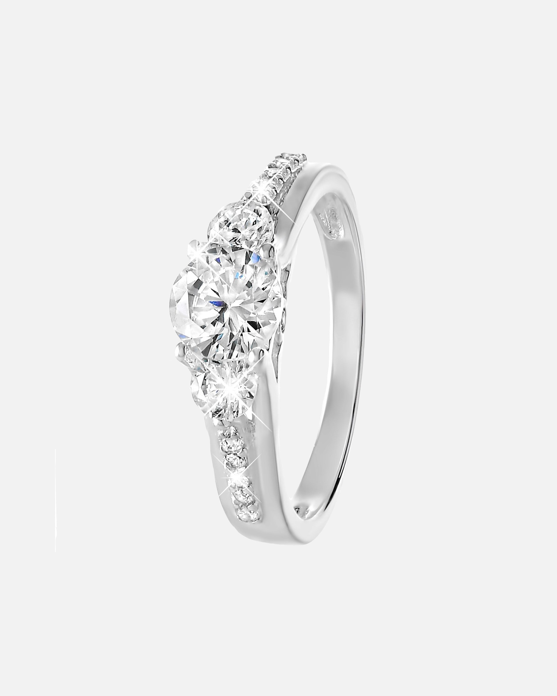 Ring für Weiblich Lucardi Ringe 925 Silber Silber - 49mm