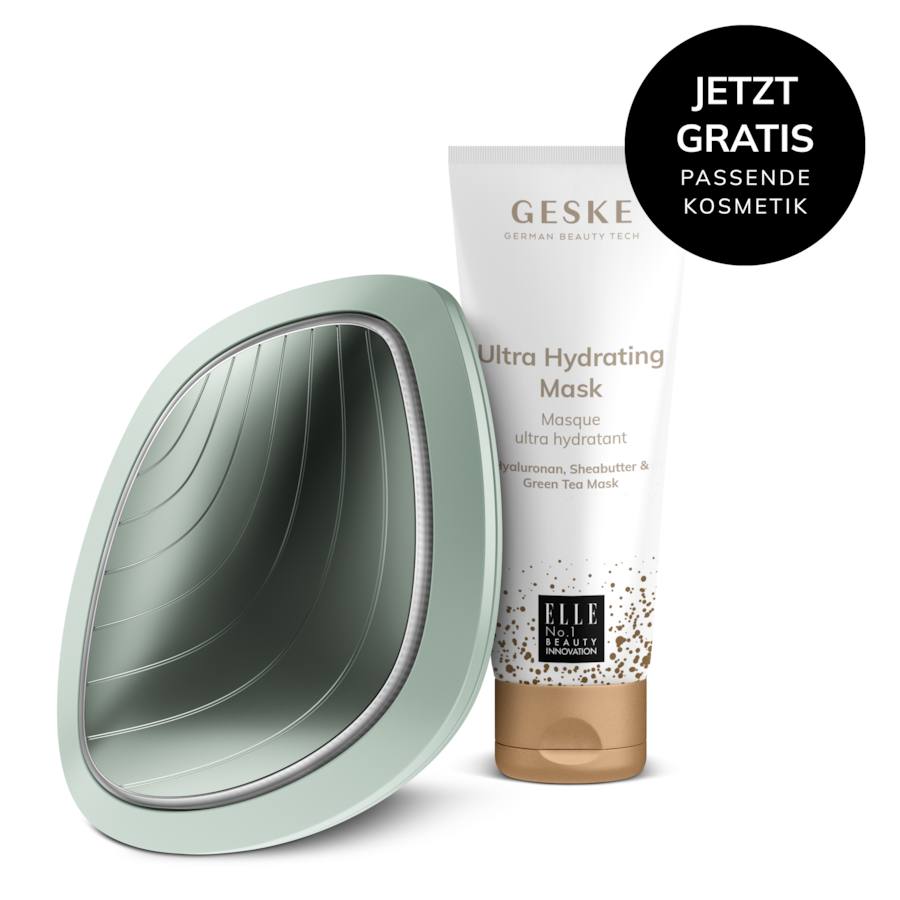 GESKE Sonic Warm & Cool Mask | 9 in 1 Farbe: Green + Gratis Kosmetik