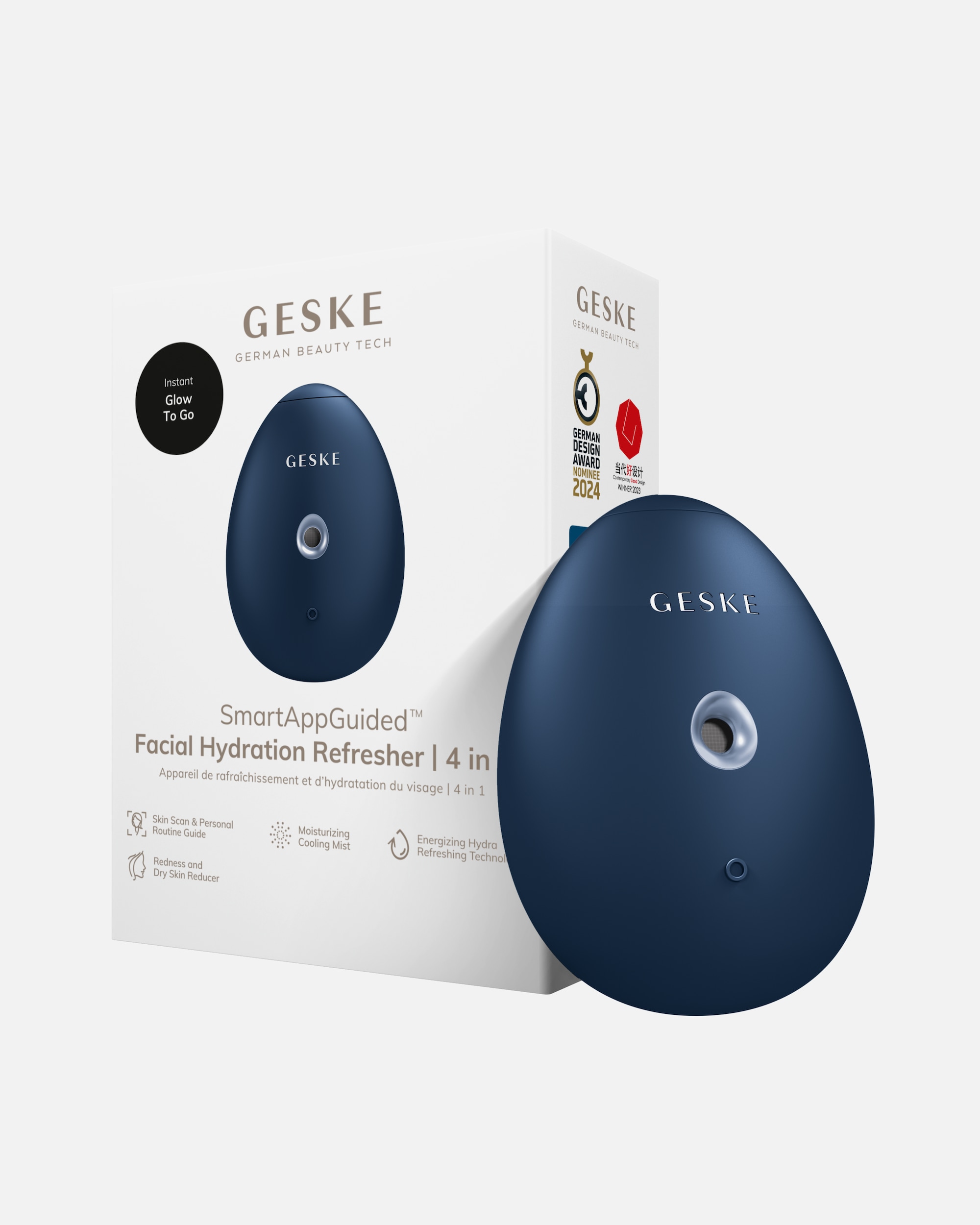 Multifunktionsgerät für Unisex GESKE SmartAppGuided™ Facial Hydration Refresher | 4 in 1 Midnight