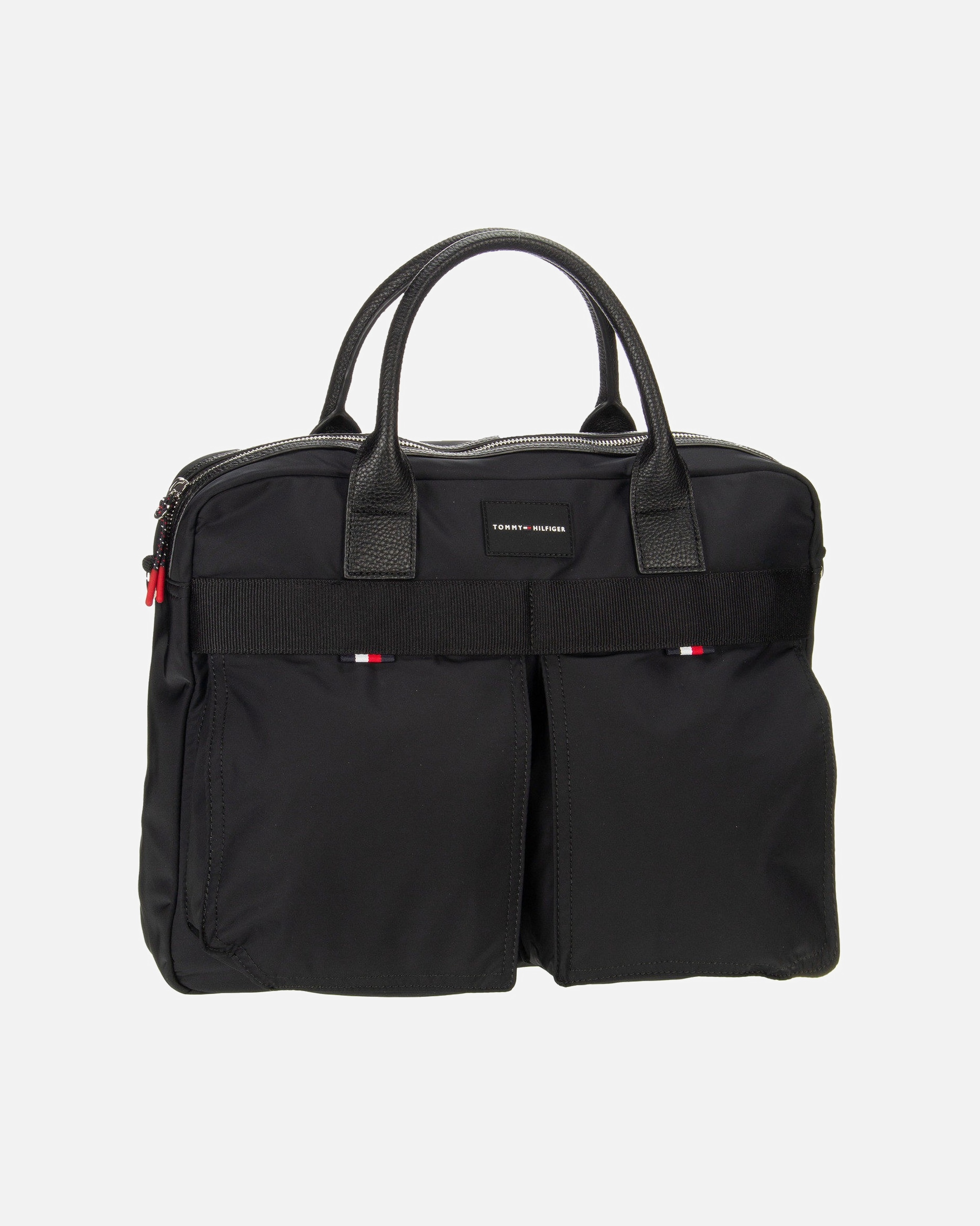 Laptoptasche für Männlich Tommy Hilfiger Aktentasche TH Func Nylon Computer Bag PF24 Black