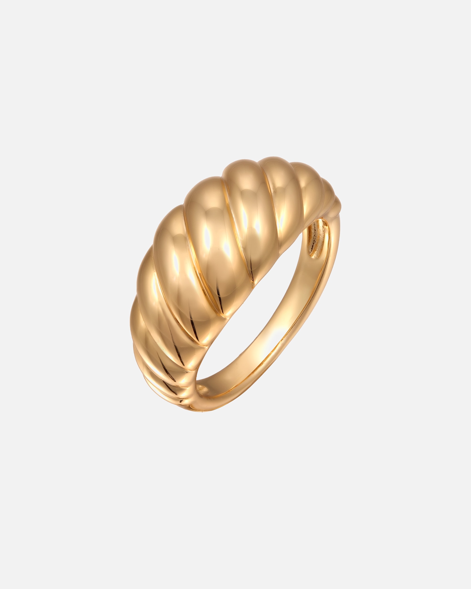 Ring für Weiblich Elli Ring Gedreht Goldplattiert für Damen 52