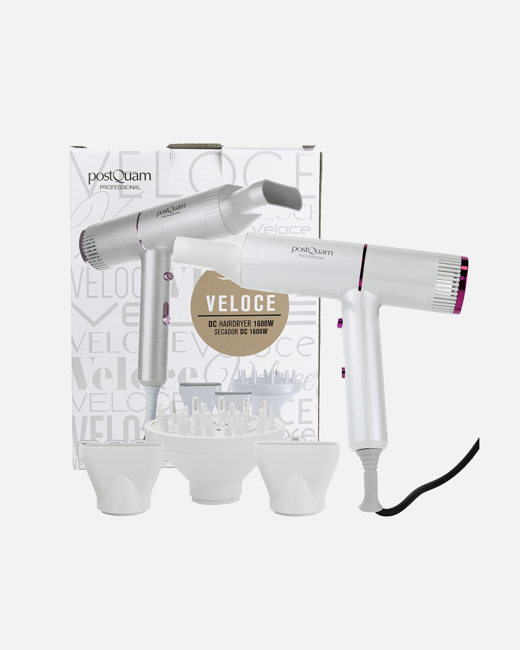 Haartrockner für Unisex Postquam VELOCE 1600W HAARTROCKNER 1 pieza