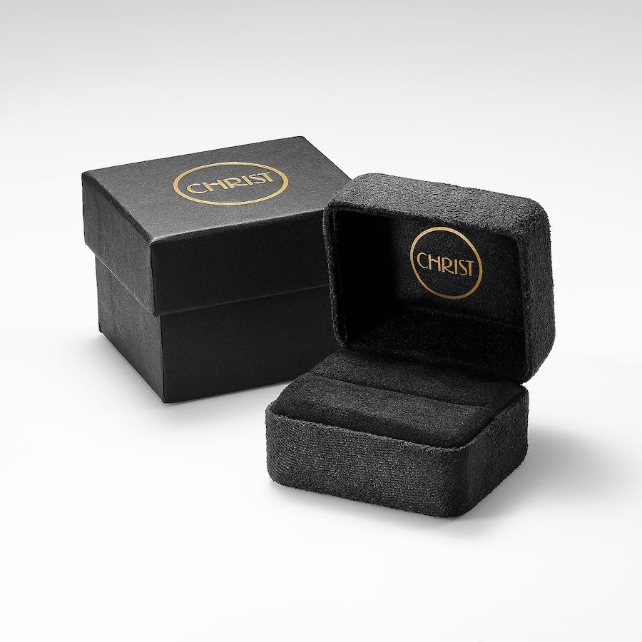 CHRIST Damenring 585er Weißgold 56 Damen