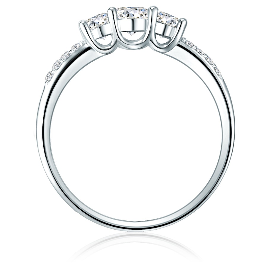 Trilani Ring aus Sterling Silber in silber mit Zirkonia 52 Damen