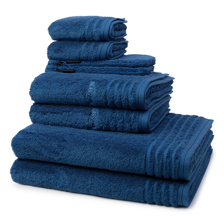 Vossen Vienna Supersoft 8-teilig Handtuch-Set Deep blue Schwarz