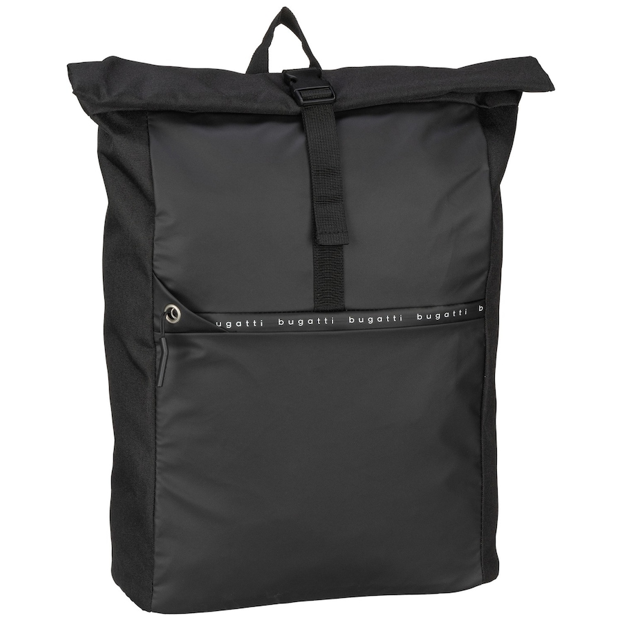 Bugatti Rucksack Blanc DeLight Backpack with Rolltop Schwarz