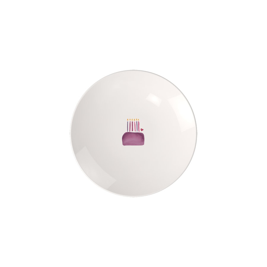 Villeroy & Boch Frühstücksteller Happy Birthday With Love Länge 21,2 x Breite Höhe 2,4 cm