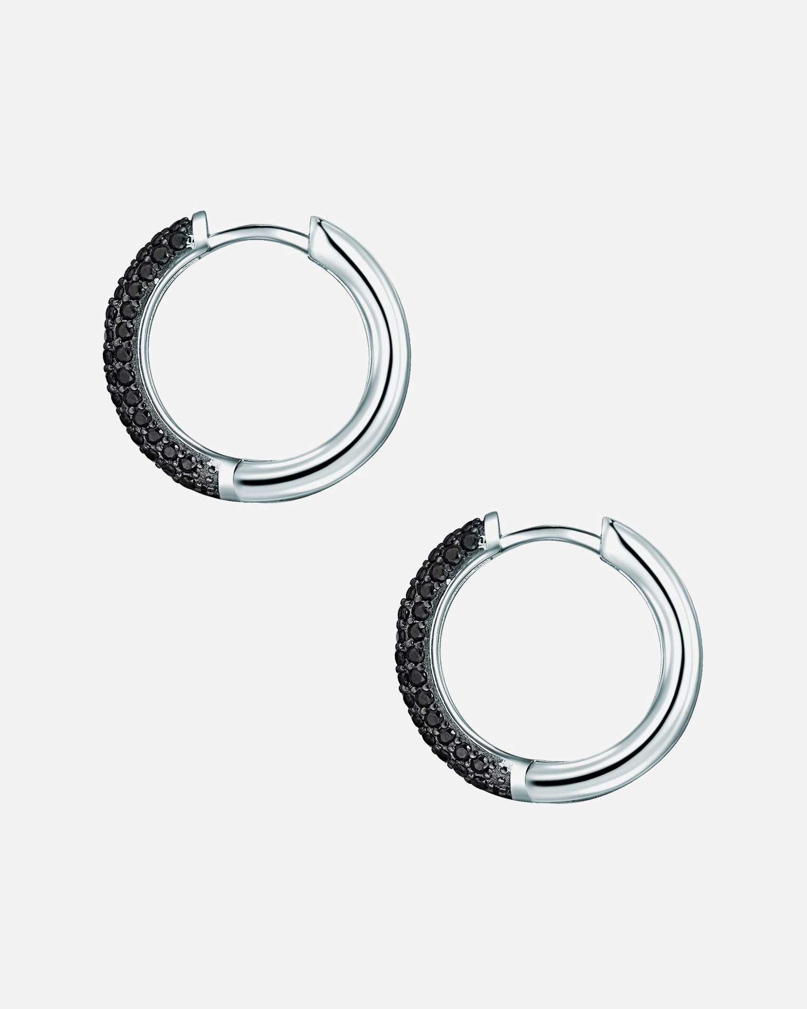 Creolen für Weiblich Rafaela Donata Creolen Sterling Silber Zirkonia in Silber 22,3 mm