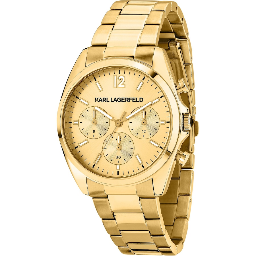 Karl Lagerfeld Damenuhr Edelstahl gold Damen