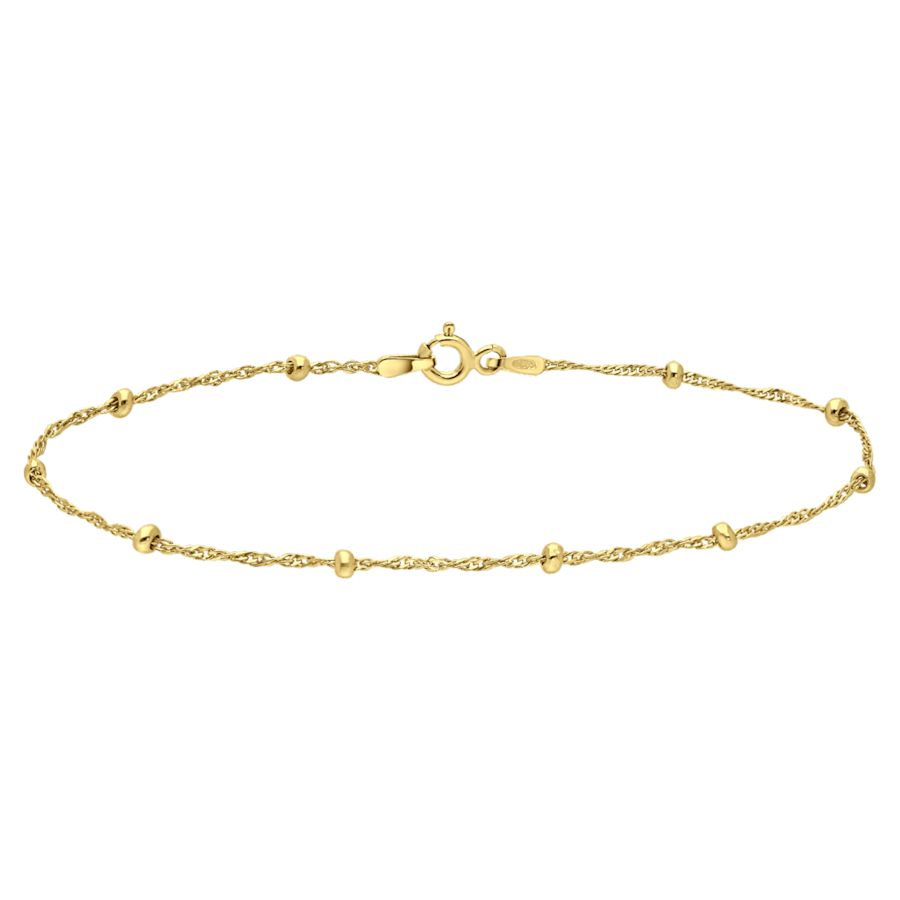 Lucardi Armband 925 Silber 19cm Gold Damen