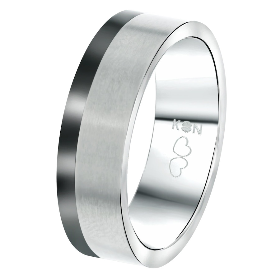 Lucardi Ringe 'Tokyo' Titan - silbern 69mm Herren