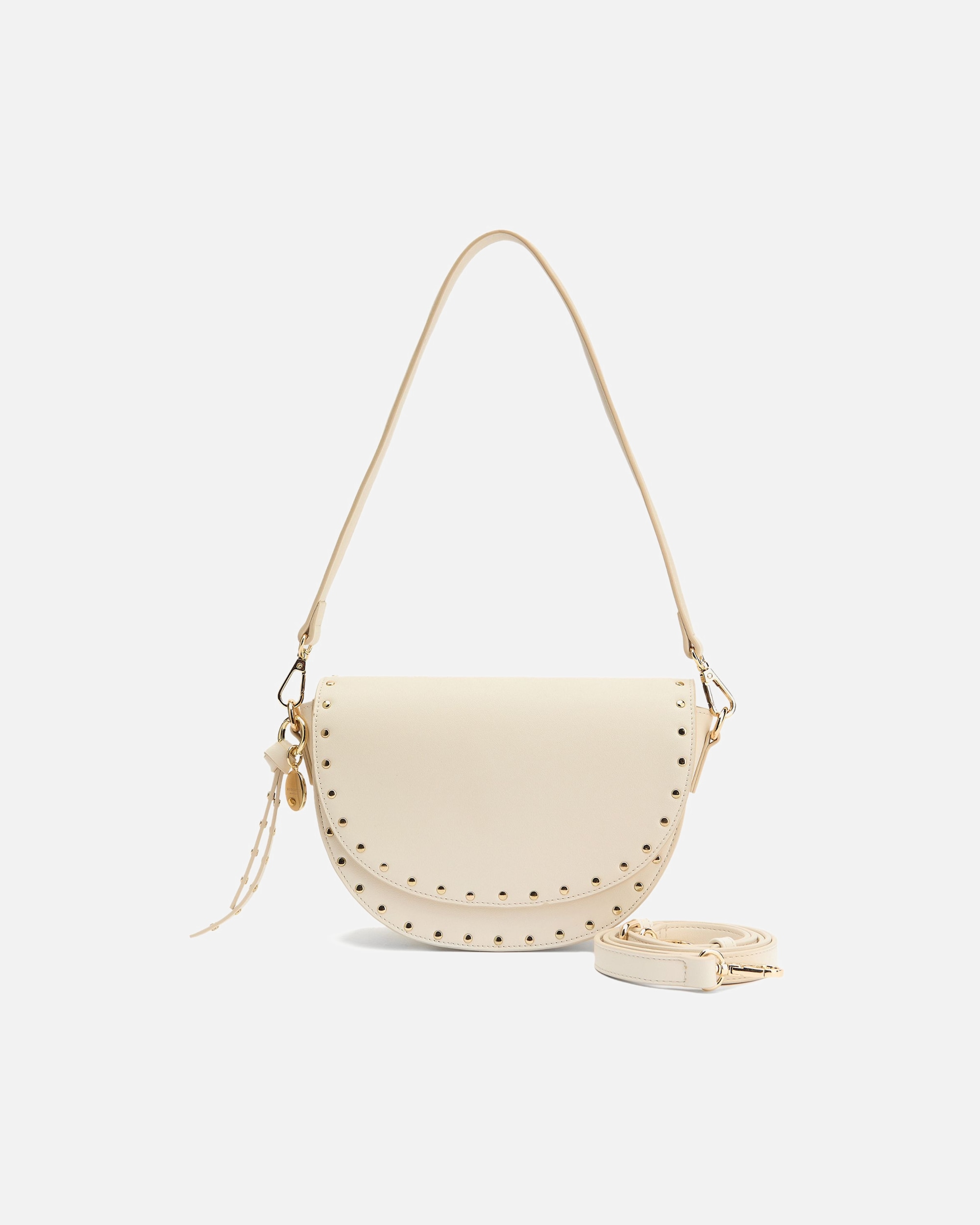 Clutch für Weiblich Seidenfelt Senja Schultertasche beige