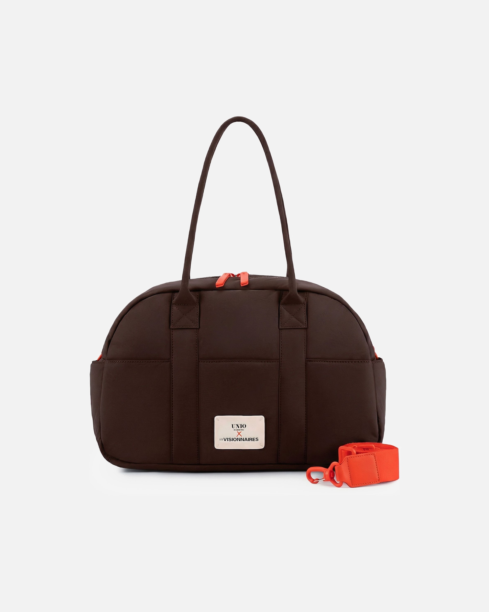 Tasche für Weiblich LES VISIONNAIRES Default Brand Line Unio Bowling Schultertasche chocolate