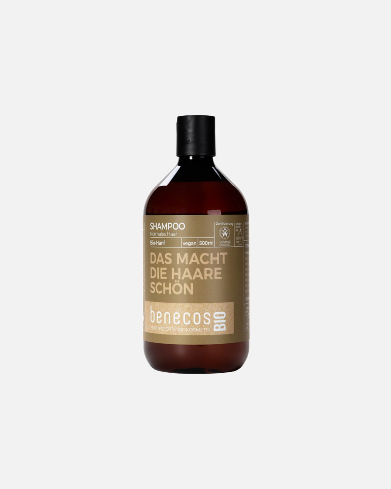 Shampoo für Unisex benecos Hanf - Shampoo Normales Haar 500 ml