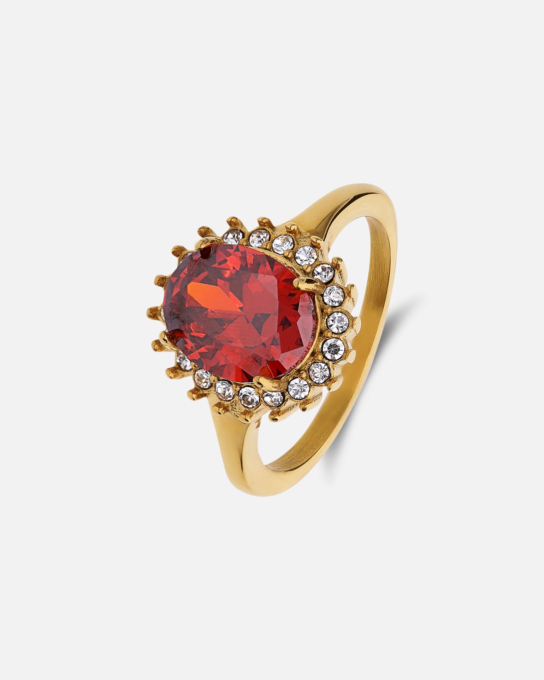 Ring für Weiblich Lucardi Ringe Rot - 60mm