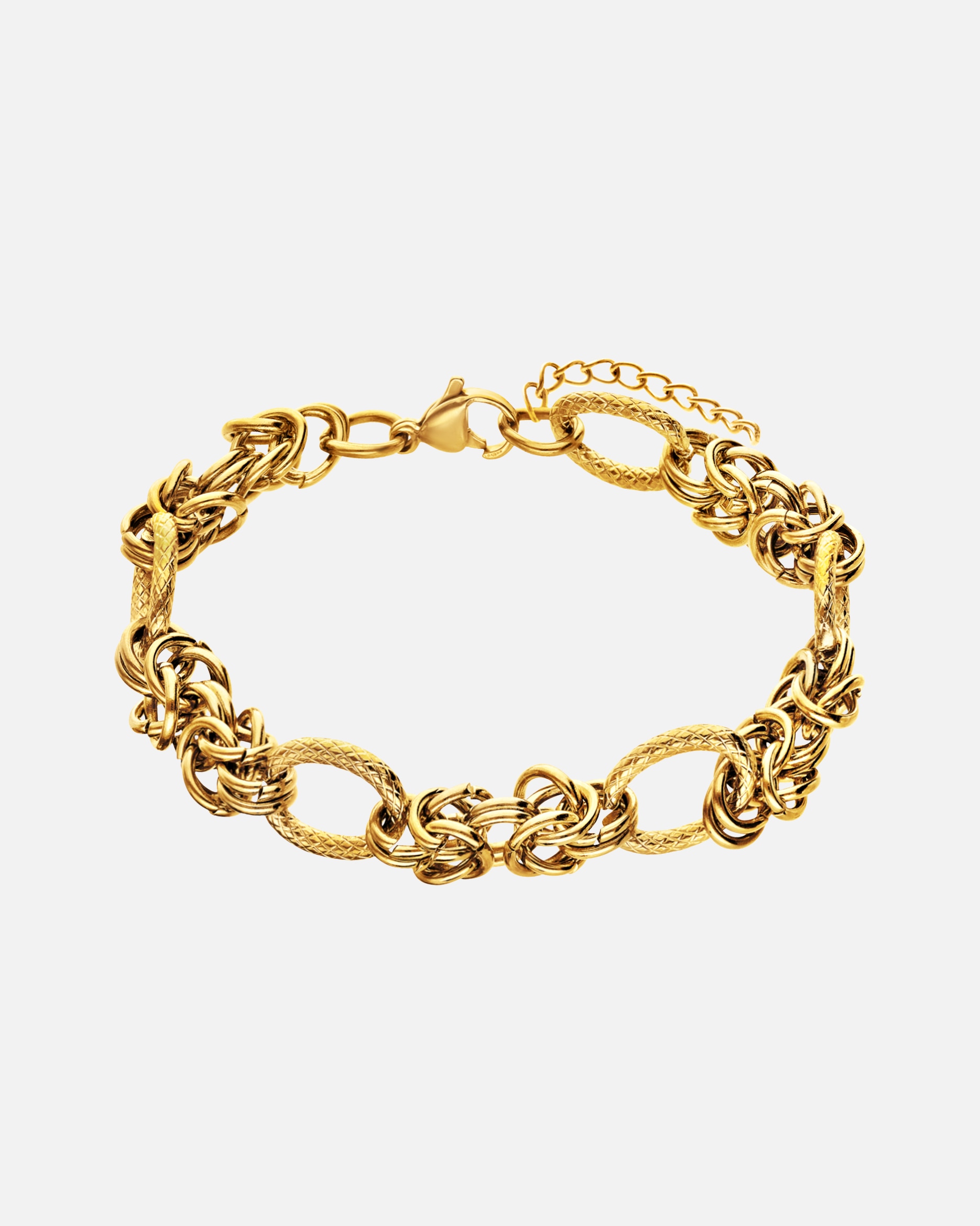Armband für Weiblich Lucardi Armband Stahl 20 cm Gold