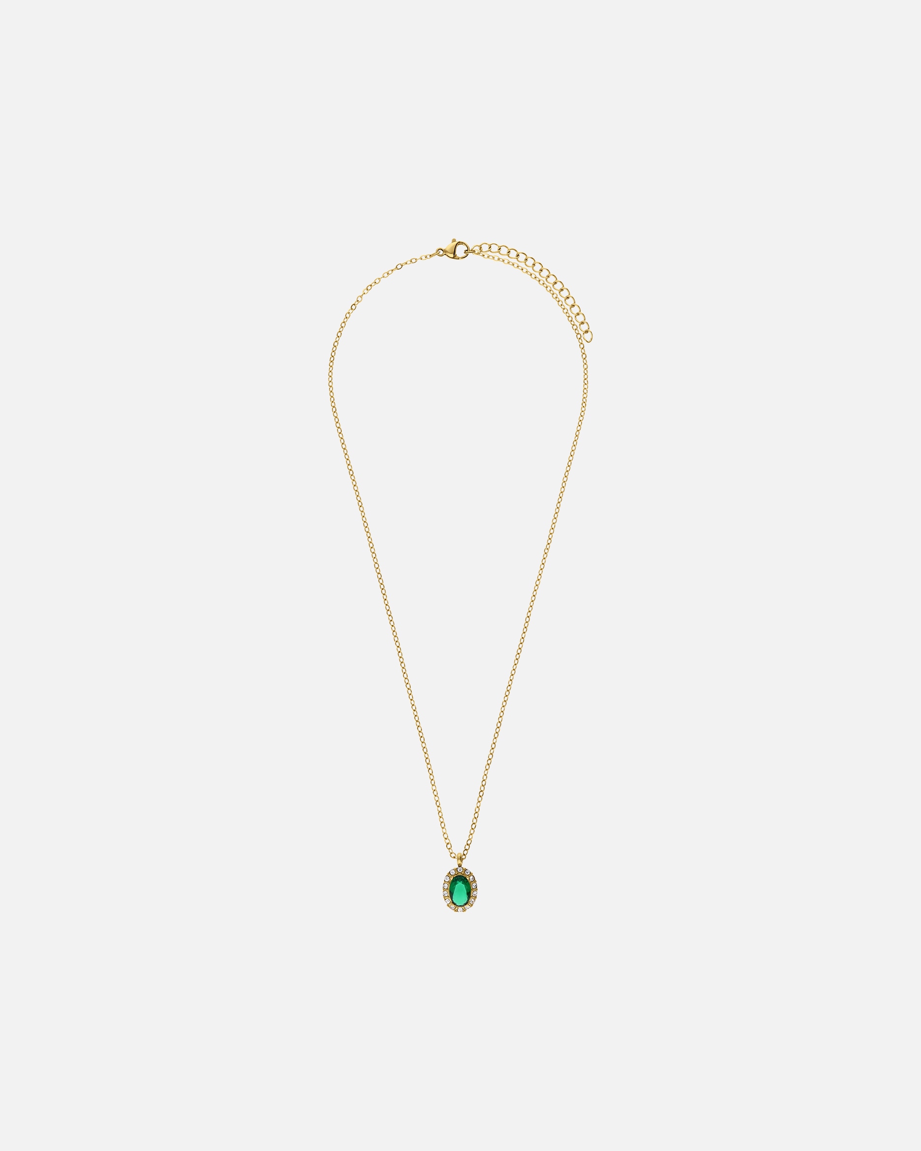 Halskette für Weiblich Lucardi Halskette Stahl 47 cm - Gelbgold legiert Halskette Stahl 47 cm - Gelbgold legiert