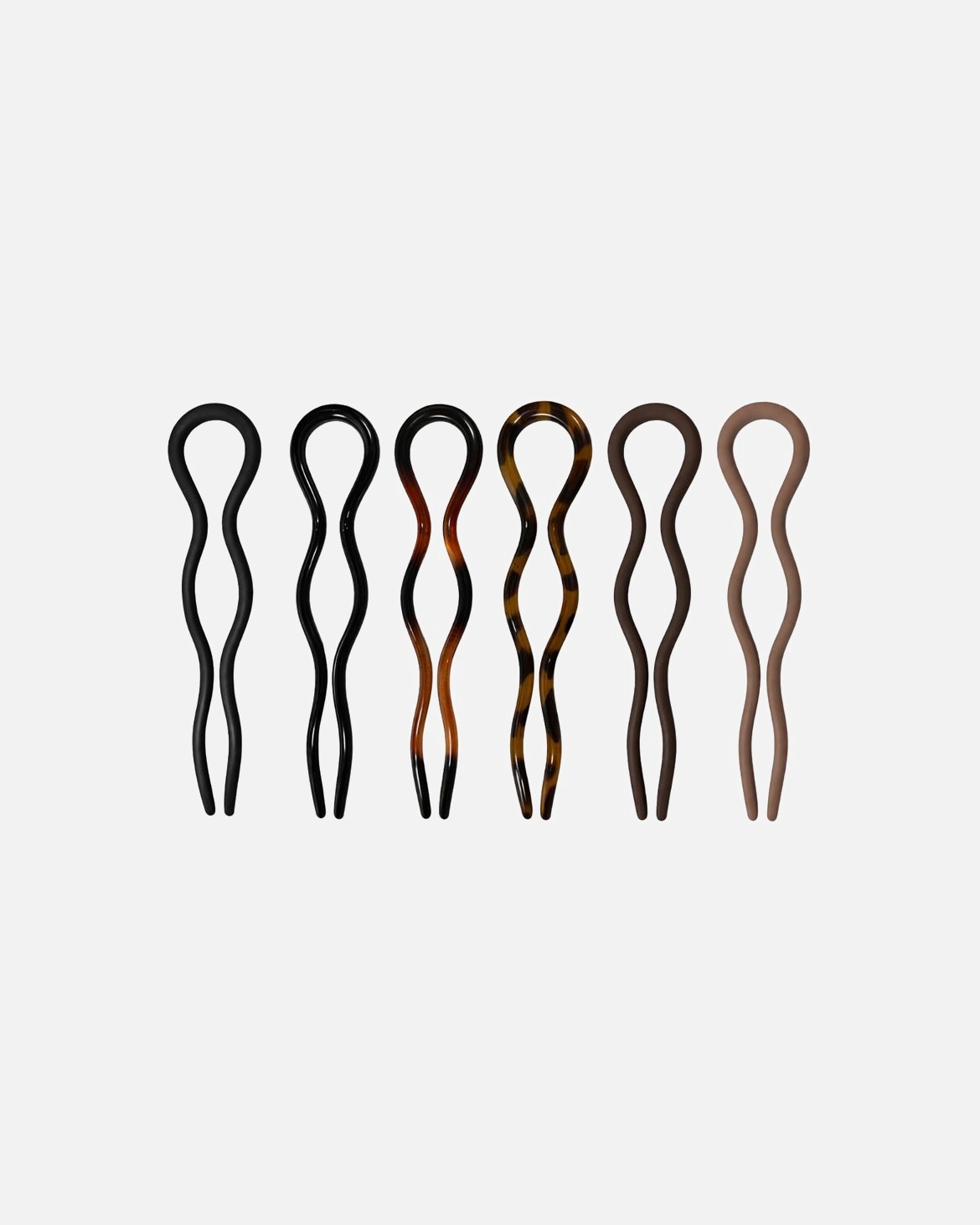 Haarclips für Unisex SOHO Inez Haarnadeln Schwarz/Braun