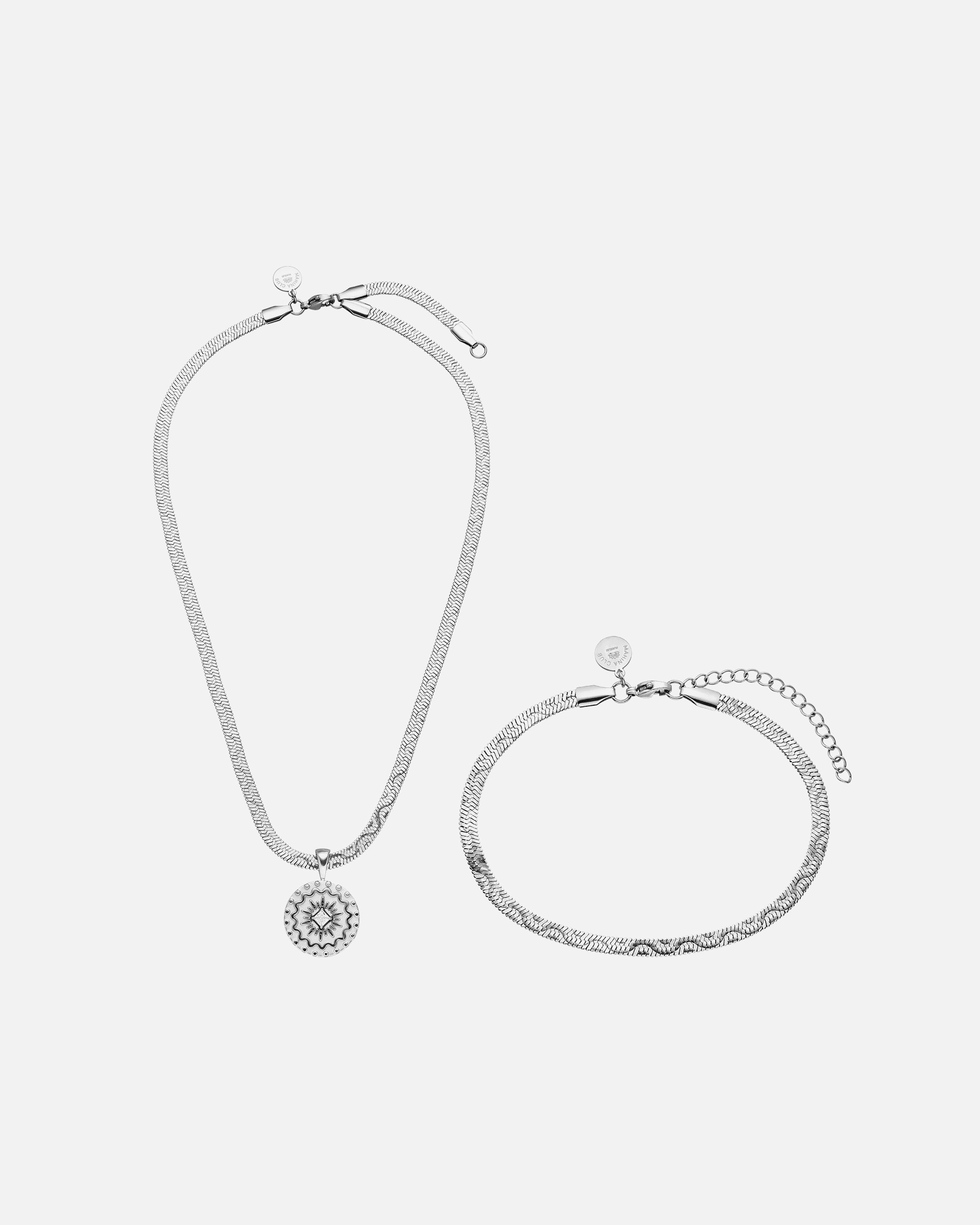 Schmuckset für Unisex Purelei Blissful Schmuckset 100% Edelstahl Silber