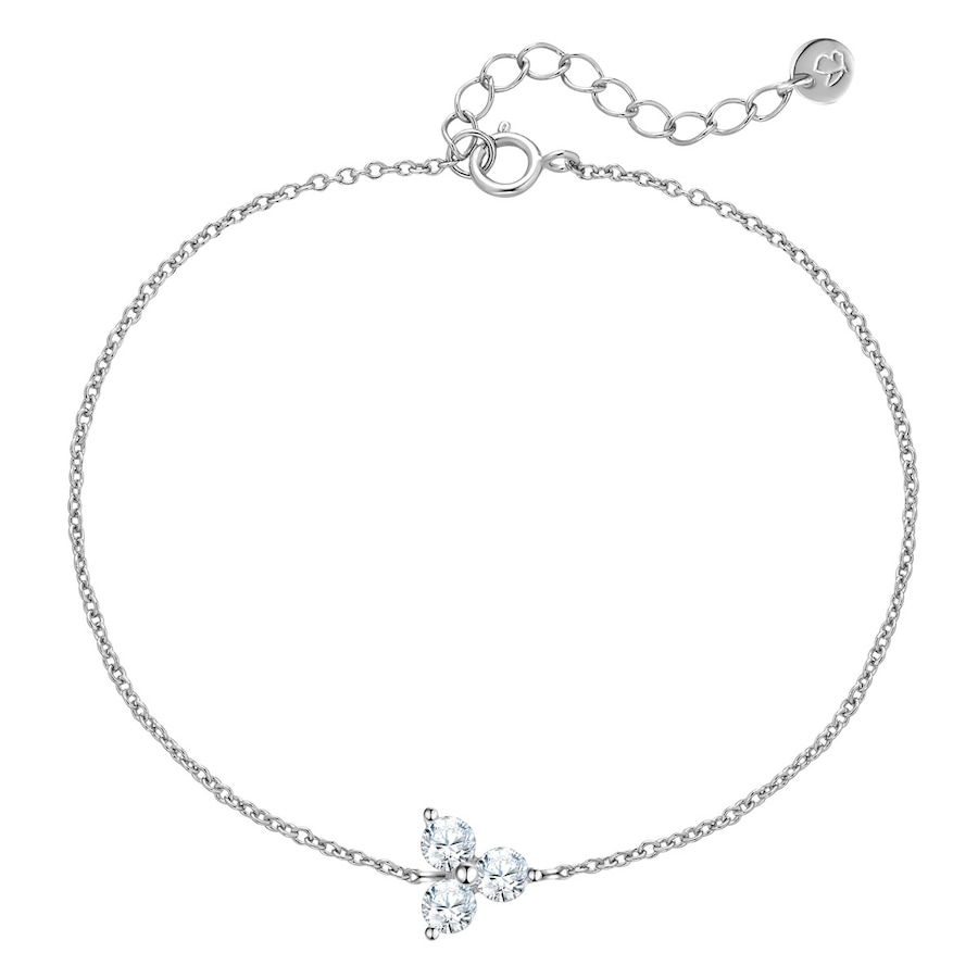Glanzstücke München Armband aus Sterling Silber in mit Zirkonia 17,0 cm Basislänge + 3,0 Verlängerung Damen