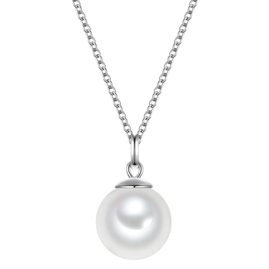 Rafaela Donata Halskette aus Sterling Silber in mit Muschelkernperle 42,0 cm Basiskette + 5,0 Verlängerung Damen