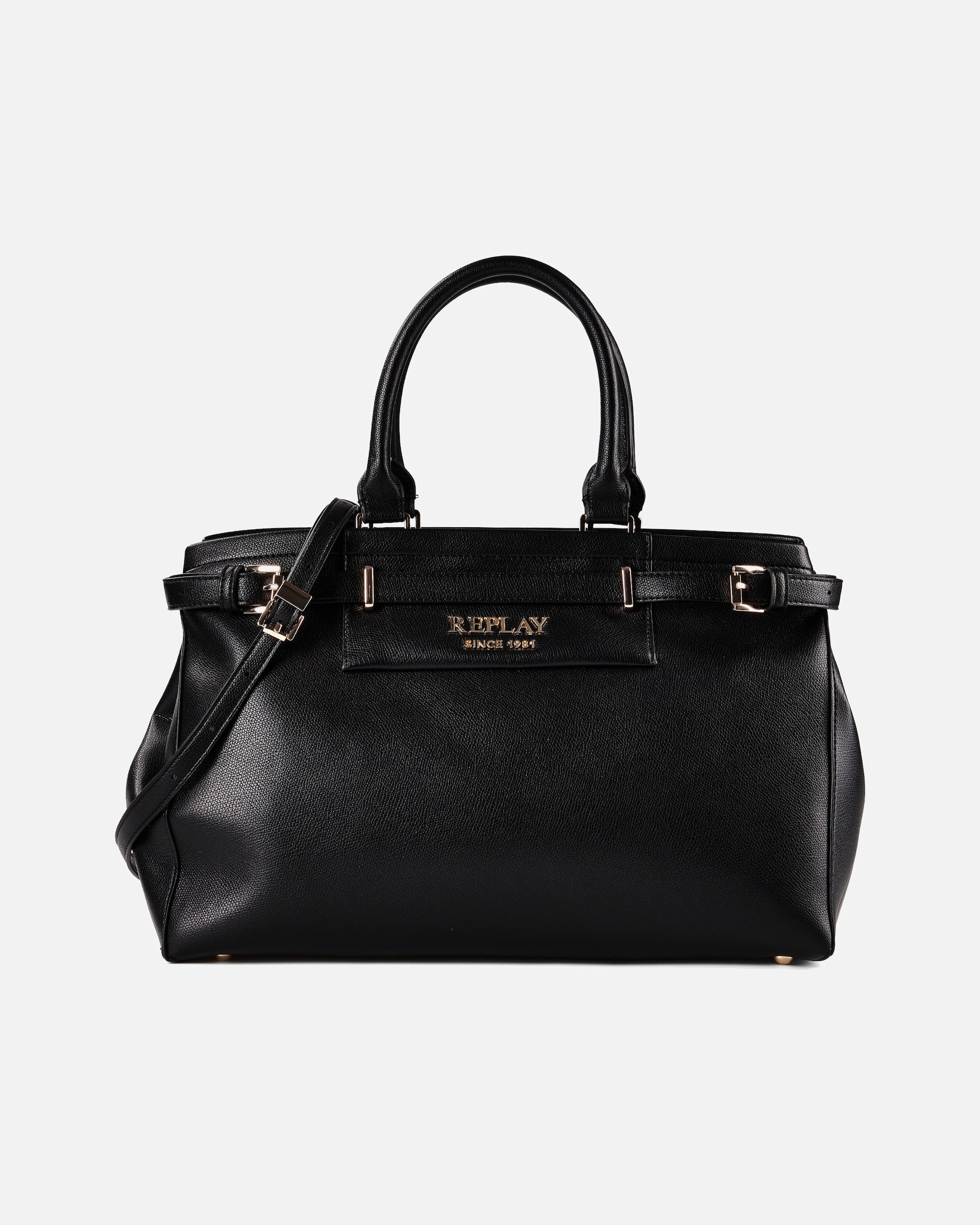 Clutch für Weiblich Replay Henkeltasche black