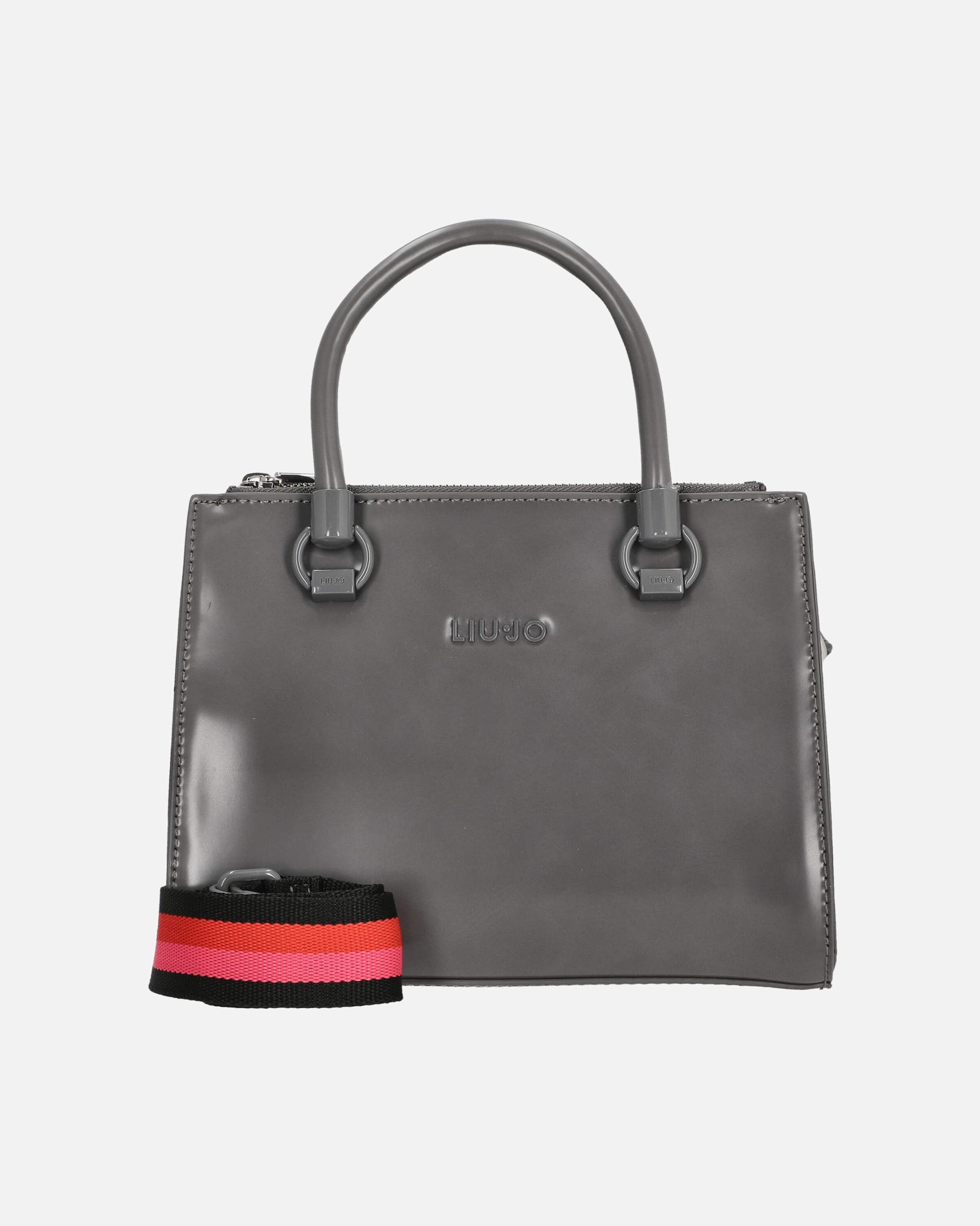 Handtasche für Weiblich Liu Jo Manhattan - Henkeltasche S 24 cm (cammello) grau