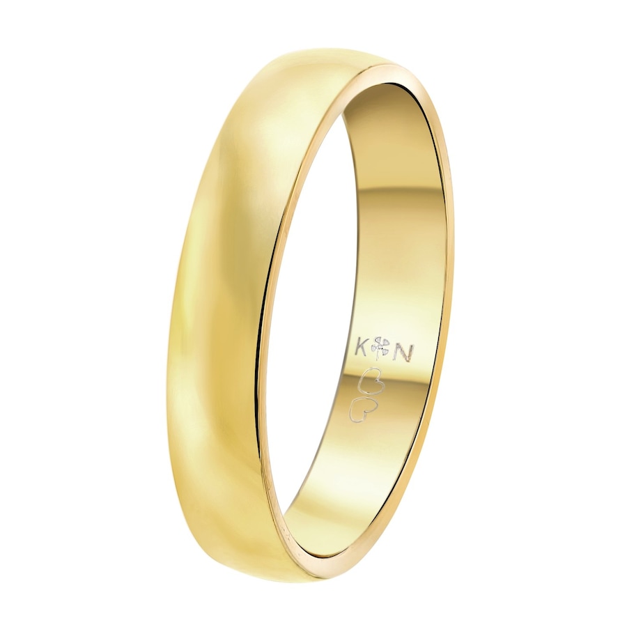 Lucardi Ringe 'Malaga' Stahl - goldfarbig 71mm Herren