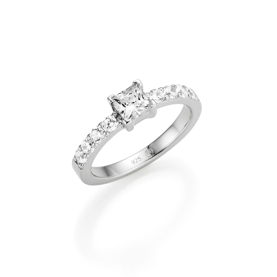 Giorgio Martello Milano Ring Zirkonia, Silber 925 60 Damen