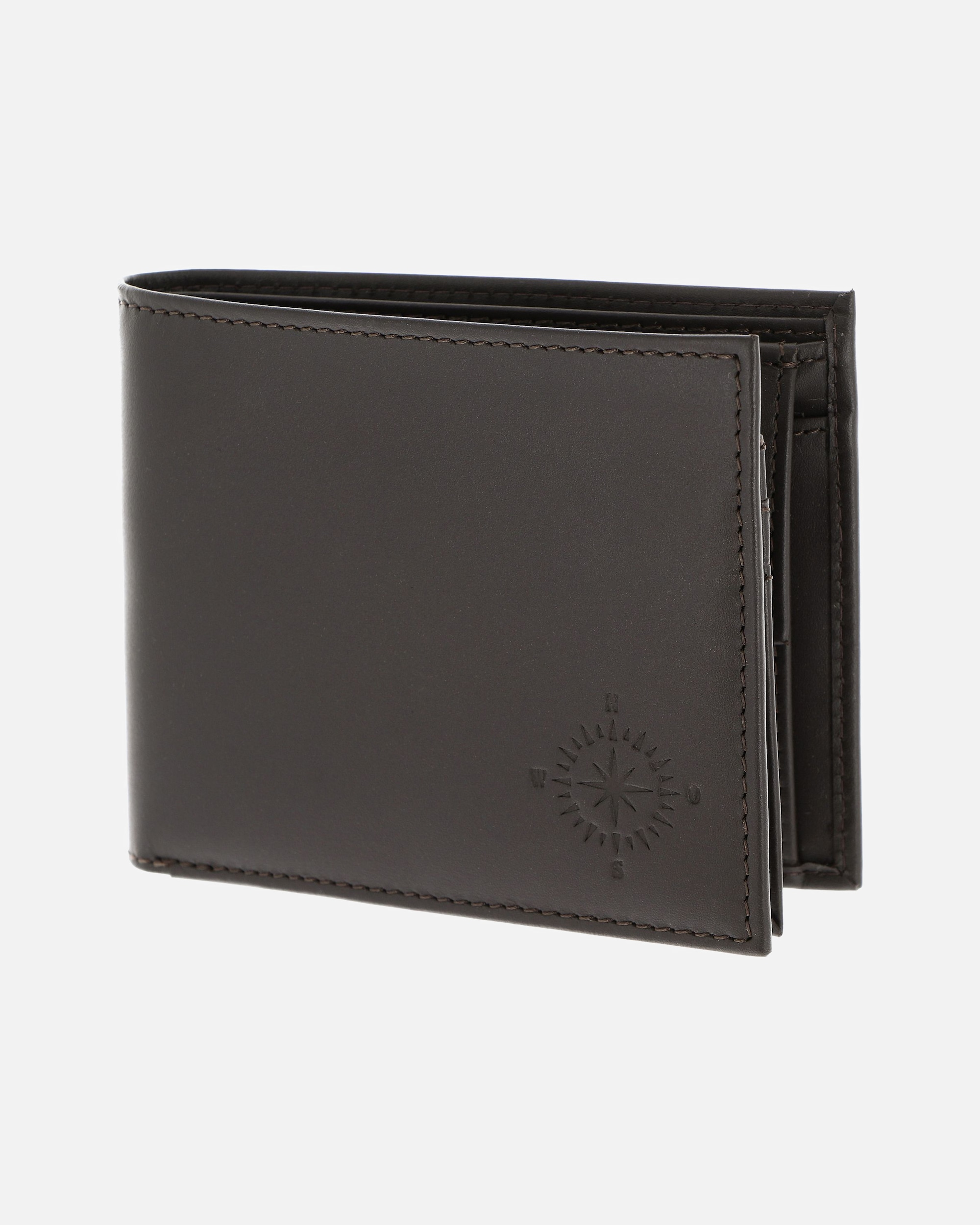 Portemonnaie für Männlich oxmox Leather Herrengeldbörse braun-windrose 2.0