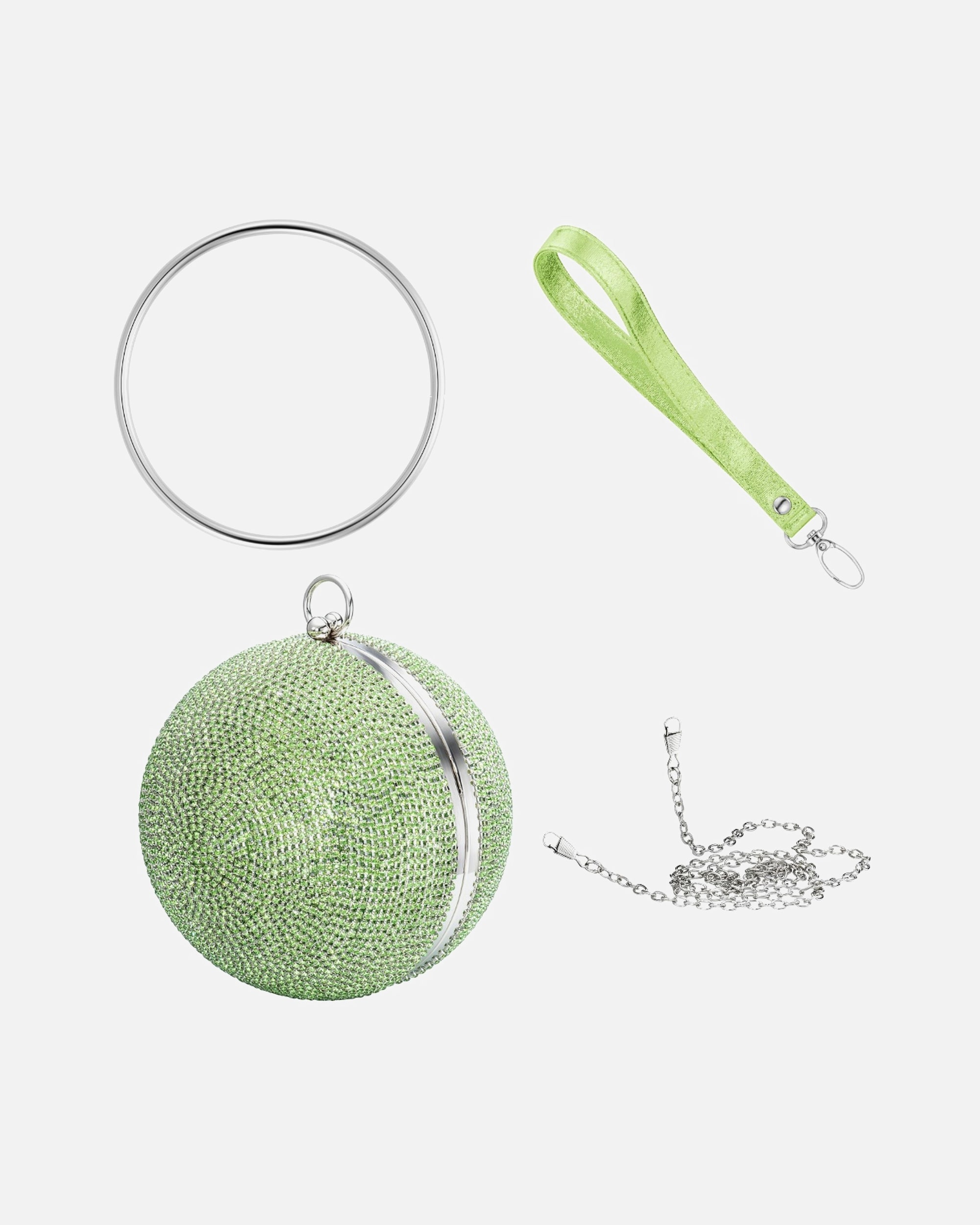 Handtasche für Weiblich Julie Julsen Handbag Metall grün 120cm