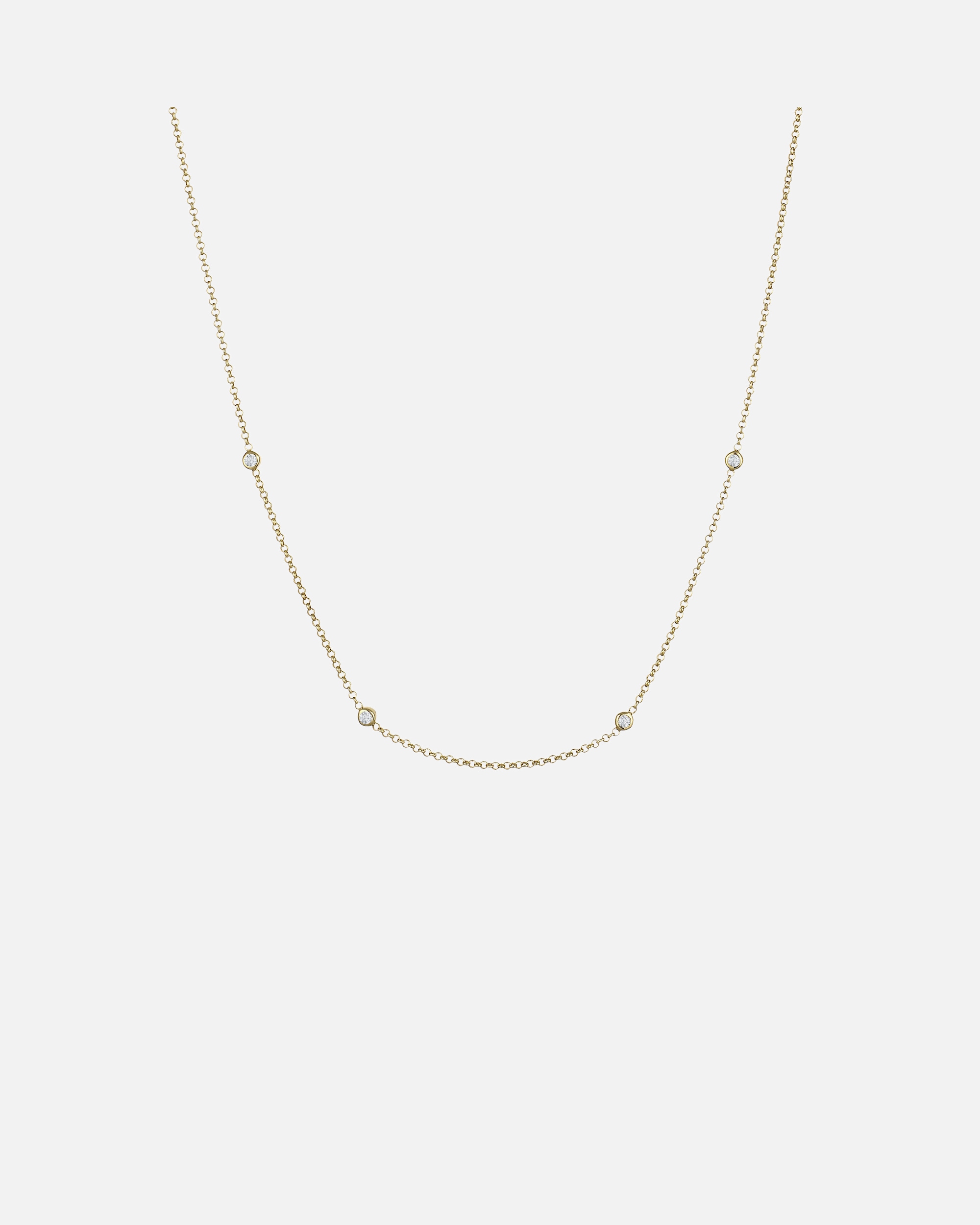 Halskette für Weiblich Elli DIAMONDS Laborgezüchteter Diamant Weiß Brillantschliff (0.035 ct) 375 Gelbgold 45
