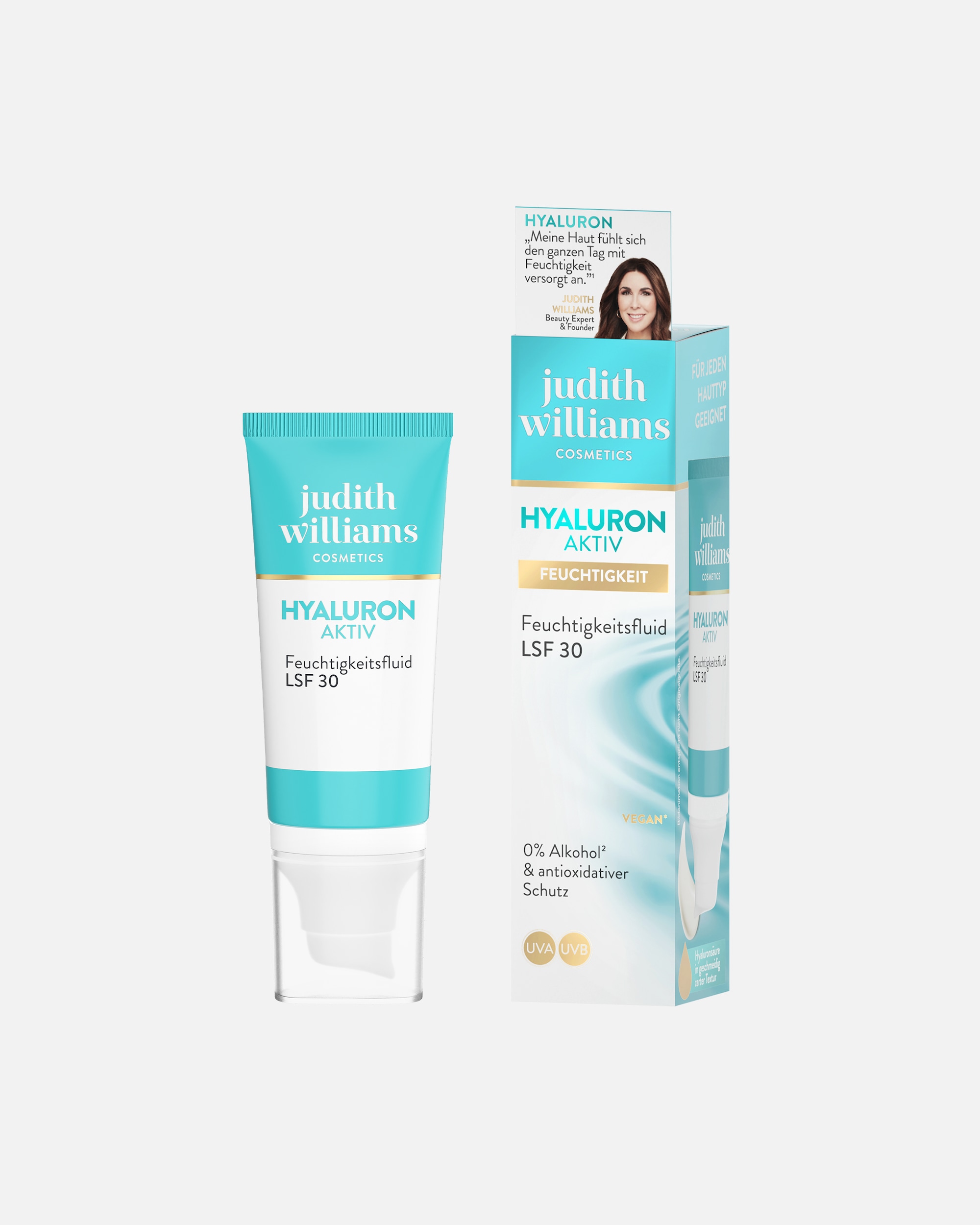 Sonnencreme für Unisex Judith Williams Cosmetics Leichtes Feuchtigkeitsfluid Mit Lsf 30 50 ml