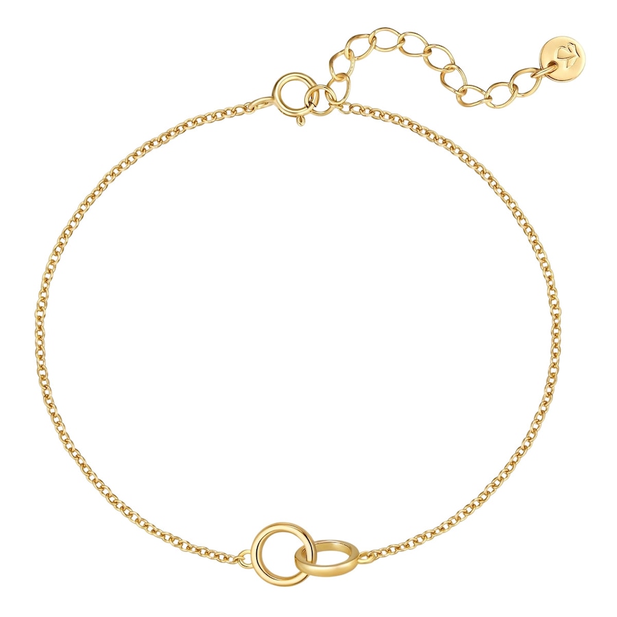 Glanzstücke München Armband aus Sterling Silber in gelbgold 17,0 cm Basislänge + 3,0 Verlängerung Damen