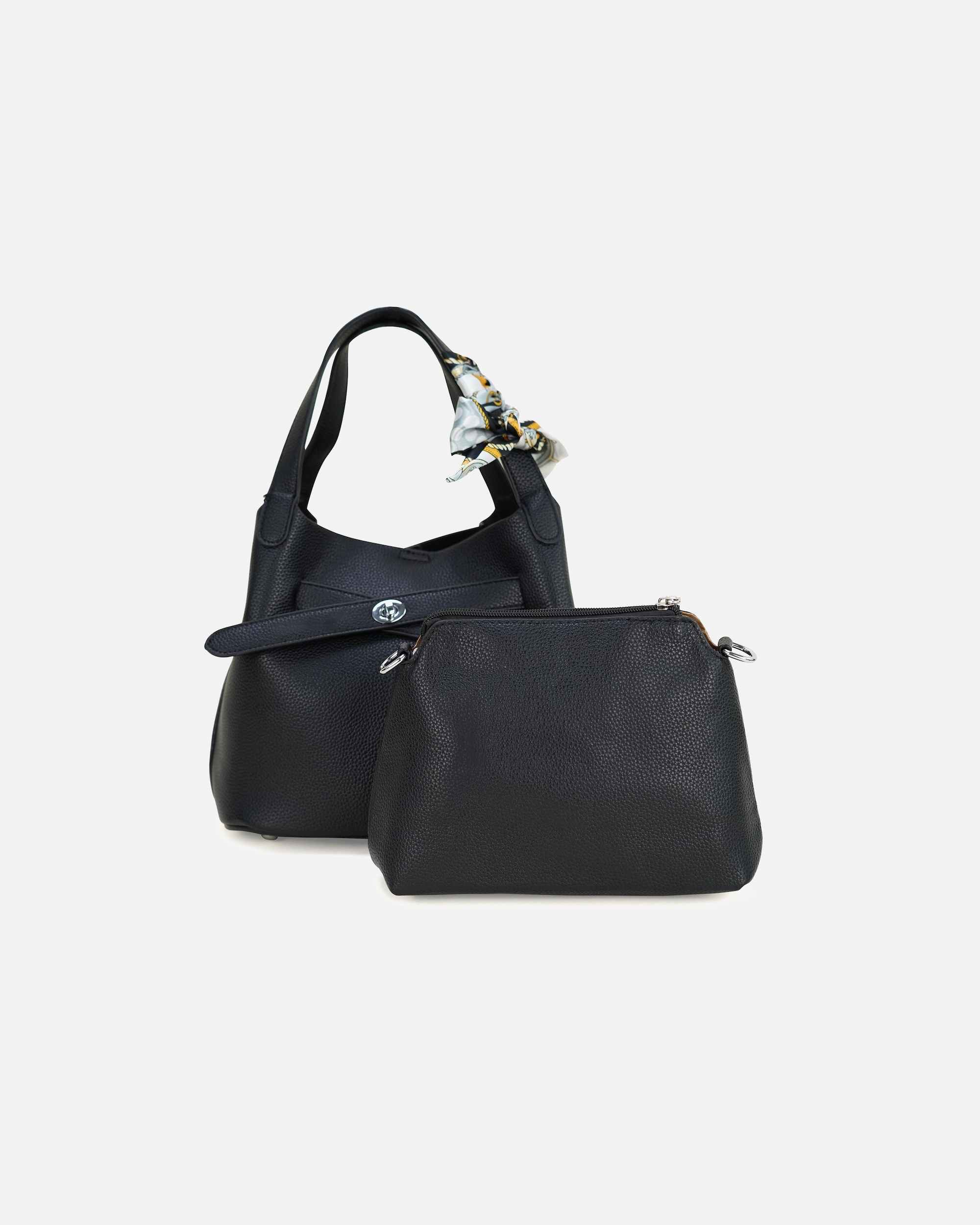 Handtasche für Unisex HARPA Handtasche PRUE mit separater Umhängetasche schwarz