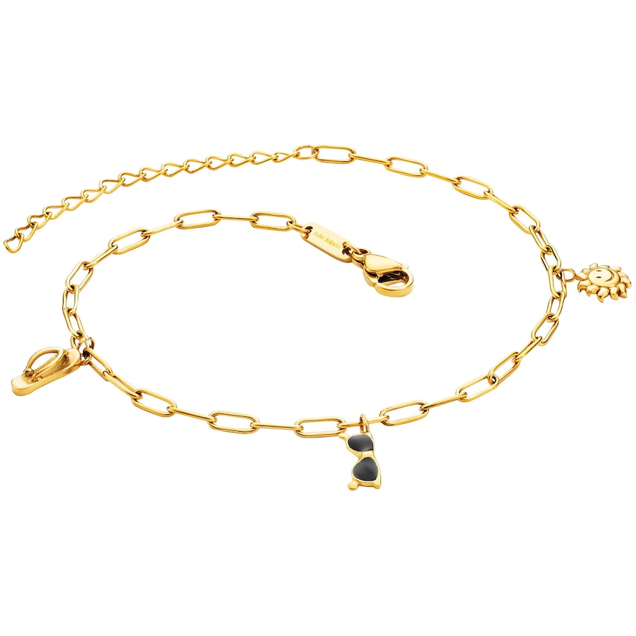 Julie Julsen Fußkette Edelstahl ohne gelb vergoldet Damen