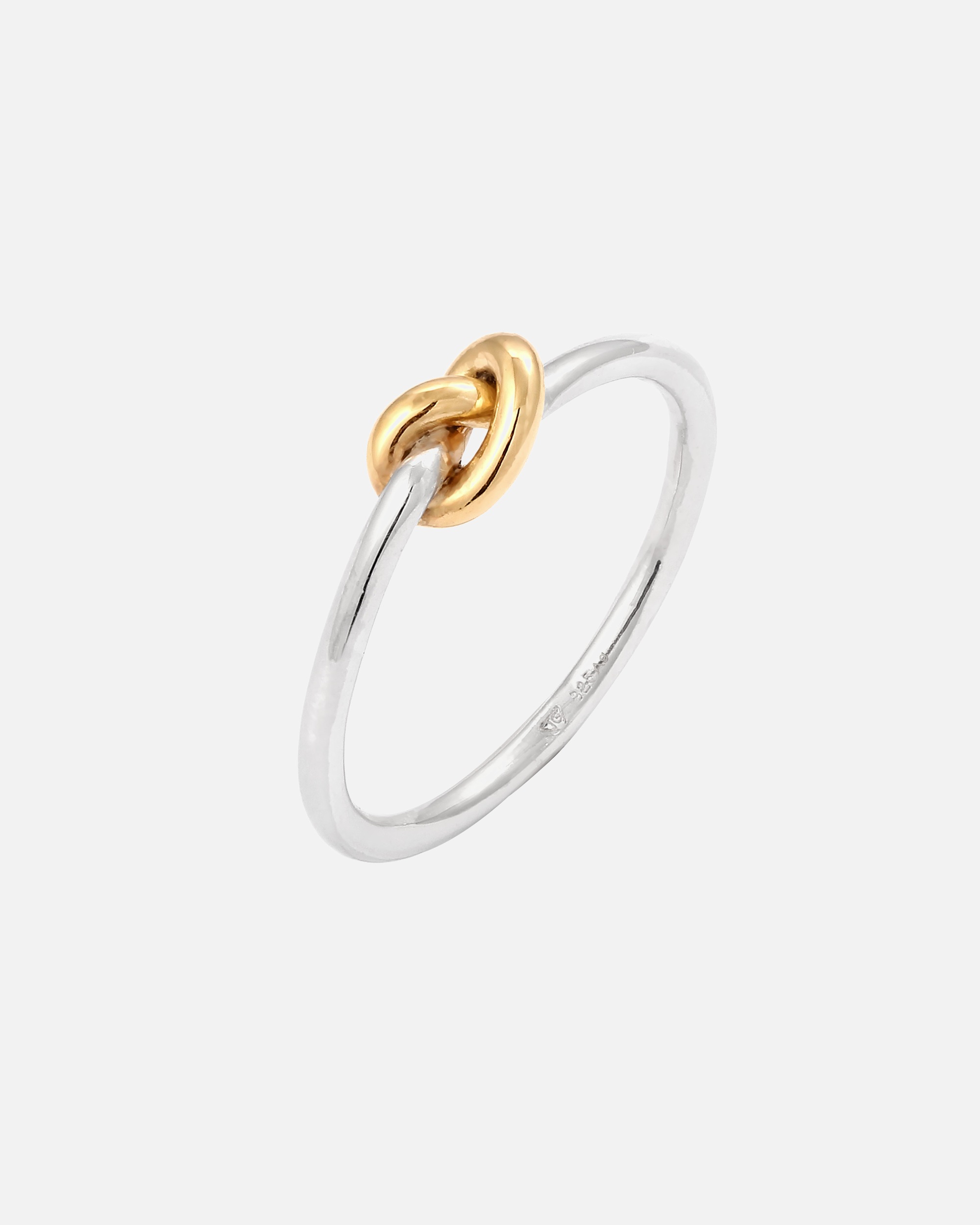 Ring für Weiblich Elli Knoten Verknotet Trend Basic 925 Sterling Silber 56