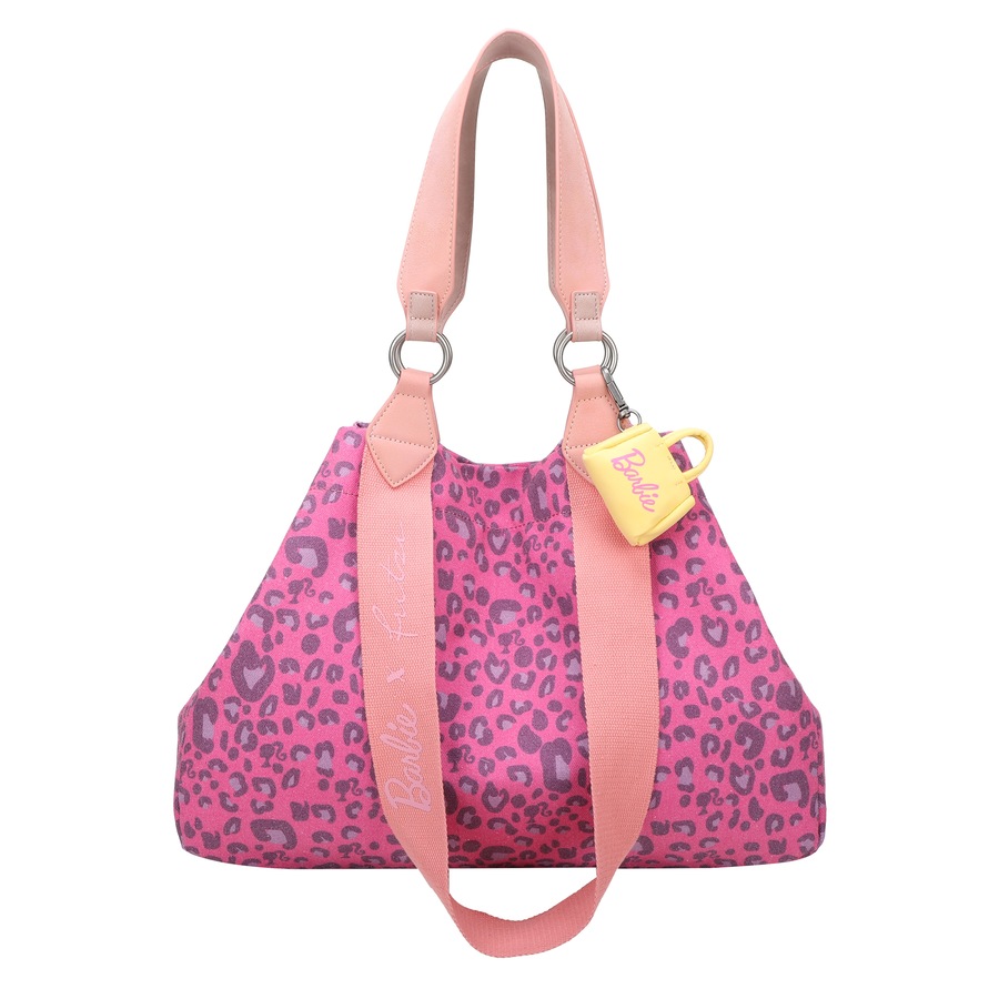 Fritzi aus Preußen Shopper Izzy Medium Leo Barbie mit angesagtem Leo-Print pink Rosegold Damen