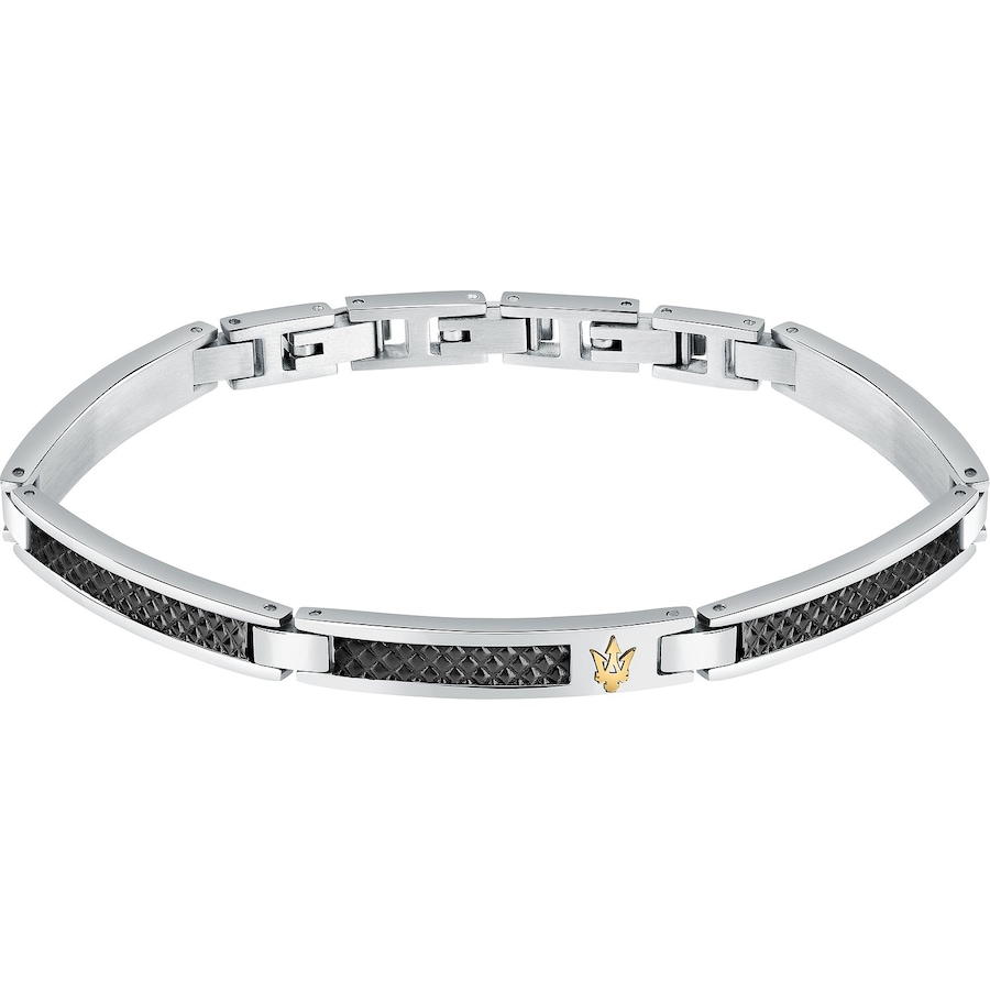 Maserati Armband Edelstahl schwarz Herren