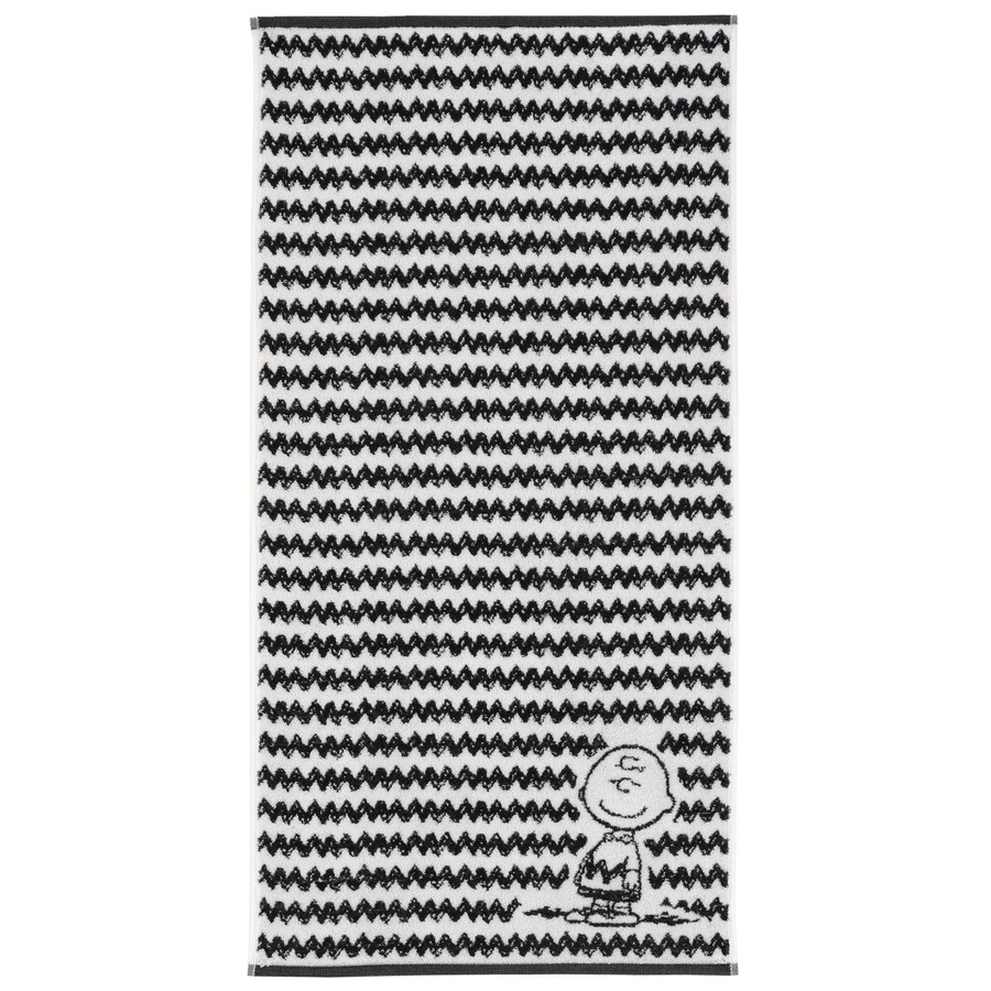 Vossen Handtücher PEANUTS Charlie Brown schwarz - 0004 Set 2x Gästetuch 30x50 cm