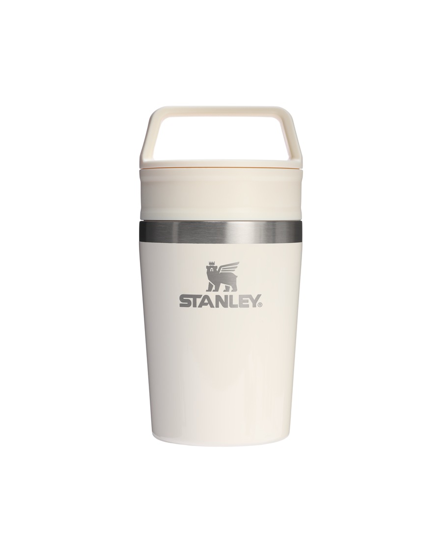 Stanley 1913 Thermobecher - 0,23L CAFÉ TO-GO TRAVEL MUG Cream Gloss Silber