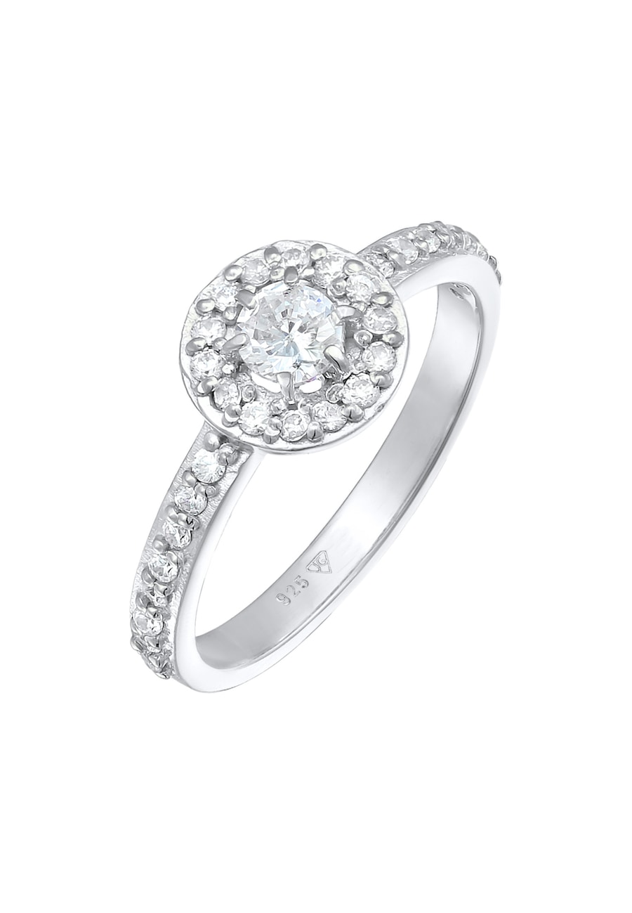 Elli Zirkonia Klassik Verlobung 925 Silber 54 Damen